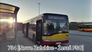 Przejazd linią ✖734 ➡️ Żerań FSO
