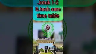 jntuk 1-2 b tech exam time table #ramyasworld #explore #viralshort #popularshort #viral #ytshort