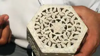 RM Hexagonal Marble Stone Jewelry Storage #Box For #Gifting Home Decor size : 4, 6, 9 , 12 inch
