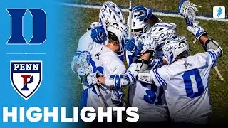 Duke vs Penn | NCAA College Lacrosse | Highlights - March 02, 2025
