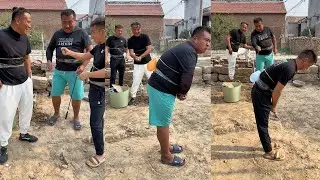Fishing rod balloon bursting challenge, so exciting#funny #hilarous