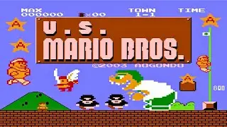 NES Super Mario Bros Gameplay : US Mario Bros Full Walkthrough