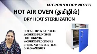 Hot air oven /working principle/Components/Operating procedure /Uses/ Dr. Blessy /Tamil /Instruments