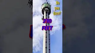🗼 Do You DARE? 😦 230 feet #droptower #acrophobia
