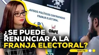 Franja electoral: c&oacute;mo se asignan los fondos y qu&eacute; rol cumple la ONPE #ROTATIVARPP | ENTREVISTA
