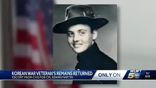 Remains of missing Korean War veteran returned home after 75 years