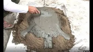 DIY // CEMENT LIFE CEMENT // Make The Garden Beautiful And lively DIY Craft Building