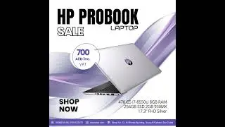 ⚡HP ProBook 470 G5 &ndash; 17.3&Prime; Business Laptop (Core i5/i7)⚡#hpprobook  #laptopdubai  #BusinessLaptopUAE