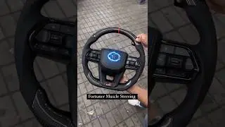 TOYOTA GR STEERING WHEEL WITH CARBON FIBER FINISH 🔺Order @pitstop13.com #toyotagr #fortuner