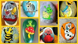 40 Cute animals painting ideas || Rock and stone painting ideas