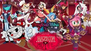 AmyCupMiku X Hazbin Hotel Bonus Playlist 🩷❤🩵 / #amyrose #cuphead #hatsunemiku #hazbinhotel 