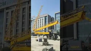 XJCM brand fast speed mini tower crane testing finished