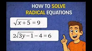 How to solve radical equations@MathnotesWithBrian