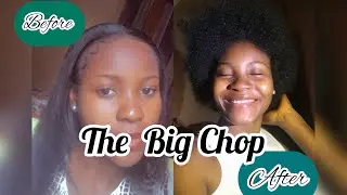 Big Chop on my transition hair | One year post relaxer | My natural hair journey