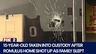 15-year-old taken into custody after Romulus home shot up