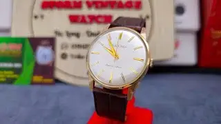 SEIKO CROWN DIASHOCK 21 JEWELS BỌC V&Agrave;NG DẦY 80 MICRON