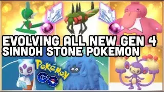 ALL NEW GEN 4 SINNOH STONE EVOLUTIONS IN POKEMON GO | GALLADE YANMEGA FROSLASS TANGROWTH & MORE