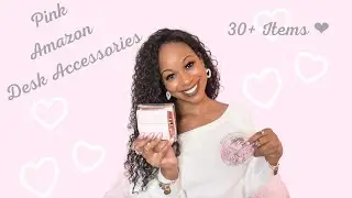 Pink Desk Accessories From Amazon 🎀 | Girly Must Haves 🤍