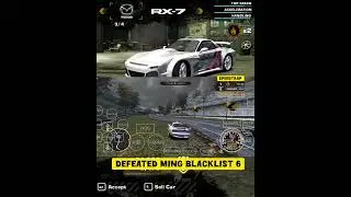 DEFEATED MING BLACKLIST 6 #nfsmostwanted #needforspeed #mostwanted #winlatorandroid #gameplay