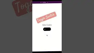 Toggle Switch In React js Using Tailwind CSS 2024 🔥