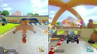 Pink Gold Peach vs. Metal Mario