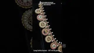 A legacy piece of jewelry  which can be carry forward for Generations ,Presenting A beautiful haaram