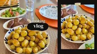 ASMR | Cooking Baby Potatoes & Choban Salad | Summer Vibes & Nature Sounds