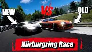 MK5 Supra vs MK4 Supra | N&uuml;rburgring Race - BeamNG