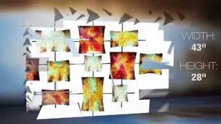 Fantasy in Color Metal Wall Sculpture