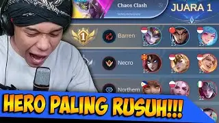 Auto Juara 1 !!! Hero Paling Rusuh Dimode Chaos Clash Mobile Legends !!!