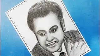 how to draw kishore kumar step by step