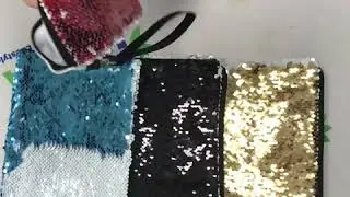Sublimation Sequin Cosmetic Bag Pencil Case Whats app:+8618948354061