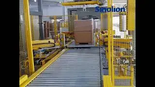 automatic paper corner application, auto wrapping, orbital ring wrapping machine for pallet strappin