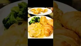 Морской гребешок, картофель, брокколи, гриль, треска и круассаны #еда #ужин #треска #шорты