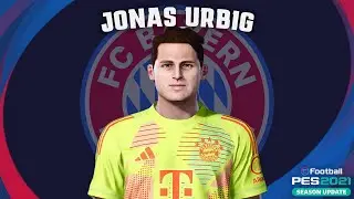 Jonas Urbig🇩🇪 (FC Bayern M&uuml;nchen) How to create in Pes 2021