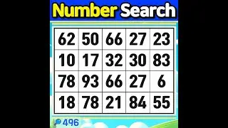 Number Search #496 Loving yourself is the beginning.【Match | brain game | puzzle 】
