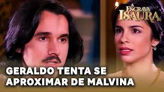 A ESCRAVA ISAURA: Geraldo tenta se aproximar de Malvina na ausência de Leôncio