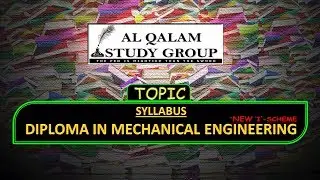SYLLABUS DIPLOMA IN MECHANICAL ENGINEERING'