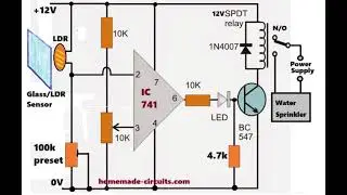 Make this Simple Humidity Controller Circuit using IC 741