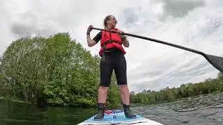 Paddle boarding at alderford lake