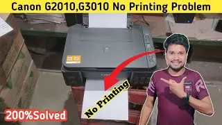 Canon G2010 Not Printing Black Fix | Canon g3010 not printing color | canon g3010 head cleaning 2025