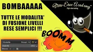 TUTTE LE MODALITA' DI FUSIONE LIVELLI SPIEGATE IN GIMP - ALL LAYERS MODE EXPLAINED IN GIMP