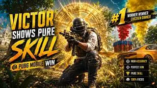 Victor Shows Pure Skill 🔥 | PUBG Mobile Win 