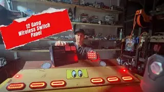The PARTSam 12 gang wireless switch panel & lights are super cool to personalize your ride.