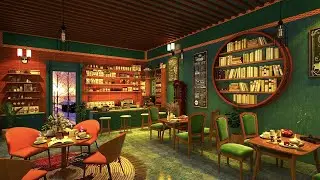 Snowy Day In Cozy Cafe - Nature Sound, Wind And Clock Clock Relaxing For Work And Reading
