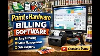 Paint & Hardware Billing Software Complete Demo | Step-by-Step Guide