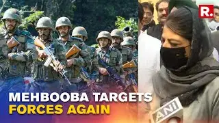 PDP Chief Mehbooba Mufti Holds Protest Against Srinagar Encounter; Demands Probe