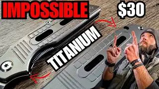 How Is This Titanium + D2 Pocket Knife Even Possible? HX Outdoors ZD113