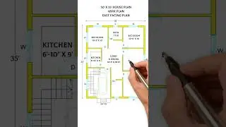 Modern House Design | 30x35 House Plan with 4 BHK 🏡
