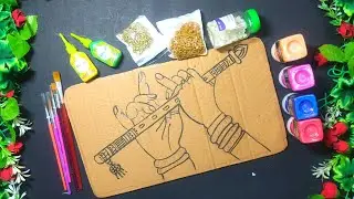 Radha krishna Wall Hanging Craft Ideas |Best Out Of Waste |Cardboard Crafts For Home Decoration |DIY
